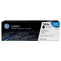 Картридж лазерный HP 304A CC530AD черный оригинальный (двойная упаковка) фото Картридж лазерный HP 304A CC530AD черный оригинальный (двойная упаковка)