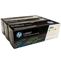 Набор картриджей HP 305A CF370AM цветной оригинальный фото Набор картриджей HP 305A CF370AM цветной оригинальный