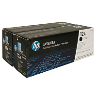 Картридж лазерный HP 12A Q2612AF черный оригинальный (двойная упаковка) фото Картридж лазерный HP 12A Q2612AF черный оригинальный (двойная упаковка)