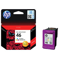 Картридж струйный HP 46 CZ638AE цветной оригинальный фото Картридж струйный HP 46 CZ638AE цветной оригинальный