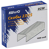 Скобы для степлера KW-Trio №23/15 с цинковым покрытием (1000 штук в упаковке) фото Скобы для степлера KW-Trio №23/15 с цинковым покрытием (1000 штук в упаковке)