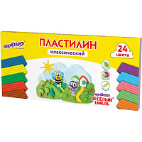 Пластилин классический ЮНЛАНДИЯ "ВЕСЁЛЫЙ ШМЕЛЬ", 24 цвета, 480 грамм, стек, ВЫСШЕЕ КАЧЕСТВО, 106433 фото Пластилин классический ЮНЛАНДИЯ "ВЕСЁЛЫЙ ШМЕЛЬ", 24 цвета, 480 грамм, стек, ВЫСШЕЕ КАЧЕСТВО, 106433