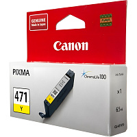 Картридж струйный Canon CLI-471 Y 0403C001 желтый оригинальный фото Картридж струйный Canon CLI-471 Y 0403C001 желтый оригинальный
