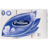 Бумага туалетная OfficeClean "Premium", 3-слойная, 6шт., 17м/рул., тиснение, белая фото Бумага туалетная OfficeClean "Premium", 3-слойная, 6шт., 17м/рул., тиснение, белая
