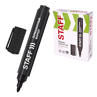 Маркер перманентный STAFF Basic PM-733, ЧЕРНЫЙ, круглый наконечник 2,5 мм, 150733