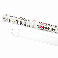 Лампа-трубка светодиодная SONNEN, 9 Вт, 30000 ч, 60 см, нейтральный белый (аналог 18 Вт люминесцентной лампы), LED T8-9W-4000-G13, 453715 фото Лампа-трубка светодиодная SONNEN, 9 Вт, 30000 ч, 60 см, нейтральный белый (аналог 18 Вт люминесцентной лампы), LED T8-9W-4000-G13, 453715