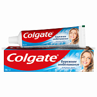 Зубная паста Colgate Бережное отбеливание с фтором и кальцием 100 мл фото Зубная паста Colgate Бережное отбеливание с фтором и кальцием 100 мл