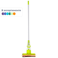 Губчатая швабра с отжимом Home Queen Чудо-спонж 27.5x5.5 см рукоятка 115 см фото Губчатая швабра с отжимом Home Queen Чудо-спонж 27.5x5.5 см рукоятка 115 см