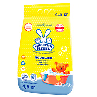 Порошок стиральный универсальный Ушастый Нянь 4.5 кг (для детского белья) фото Порошок стиральный универсальный Ушастый Нянь 4.5 кг (для детского белья)