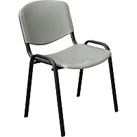 Стул офисный Easy Chair Изо серый пластик металл чёрный (573677)