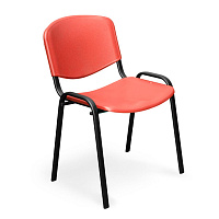 Стул офисный Easy Chair Изо красный (пластик, металл черный) фото Стул офисный Easy Chair Изо красный (пластик, металл черный)