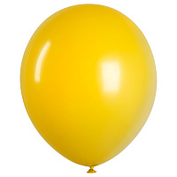 Воздушные шары, 50шт., М12/30см, MESHU, пастель, желтый