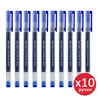 Ручки гелевые BRAUBERG "X-WRITER 1800", УВЕЛИЧЕННАЯ ДЛИНА ПИСЬМА 1 800 м, СИНИЕ, КОМПЛЕКТ 10 ШТУК, стандартный узел 0,5 мм, 144137 фото Ручки гелевые BRAUBERG "X-WRITER 1800", УВЕЛИЧЕННАЯ ДЛИНА ПИСЬМА 1 800 м, СИНИЕ, КОМПЛЕКТ 10 ШТУК, стандартный узел 0,5 мм, 144137