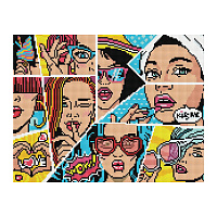 Алмазная мозаика ТРИ СОВЫ "Wow. Comics", 30*40см, холст, картонная коробка с пластиковой ручкой фото Алмазная мозаика ТРИ СОВЫ "Wow. Comics", 30*40см, холст, картонная коробка с пластиковой ручкой