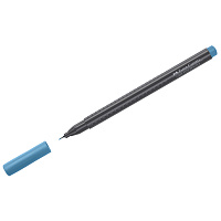 Ручка капиллярная Faber-Castell "Grip Finepen" кобальтово-бирюзовая, 0,4мм, трехгранная фото Ручка капиллярная Faber-Castell "Grip Finepen" кобальтово-бирюзовая, 0,4мм, трехгранная