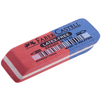 Ластик Faber-Castell "Latex Free", скошенный, комбинированный, синтетический каучук, 56*20*7мм фото Ластик Faber-Castell "Latex Free", скошенный, комбинированный, синтетический каучук, 56*20*7мм