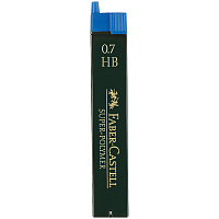 Грифели для механических карандашей Faber-Castell "Super-Polymer", 12шт., 0,7мм, HB фото Грифели для механических карандашей Faber-Castell "Super-Polymer", 12шт., 0,7мм, HB