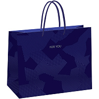 Пакет подарочный 32*26*12см MESHU "Blue pattern", выборочный лак, матовая ламинация фото Пакет подарочный 32*26*12см MESHU "Blue pattern", выборочный лак, матовая ламинация