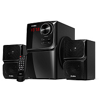 Колонки Sven MS-305, 2*10W+Subwoofer 20W, Bluetooth, FM, LED-дисплей, пульт, USB, SD, черный фото Колонки Sven MS-305, 2*10W+Subwoofer 20W, Bluetooth, FM, LED-дисплей, пульт, USB, SD, черный