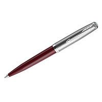Ручка шариковая Parker "51 Burgundy CT" черная, 1,0мм, поворот., подарочная упаковка фото Ручка шариковая Parker "51 Burgundy CT" черная, 1,0мм, поворот., подарочная упаковка