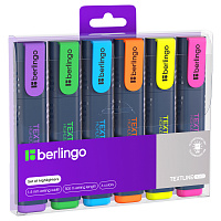 Набор текстовыделителей Berlingo "Textline HL500" 06цв., 1-5мм, чехол с европодвесом фото Набор текстовыделителей Berlingo "Textline HL500" 06цв., 1-5мм, чехол с европодвесом