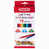 Карандаши цветные ПИФАГОР "Веселая такса", 12 цветов, шестигранные, натуральное дерево, 181806 фото Карандаши цветные ПИФАГОР "Веселая такса", 12 цветов, шестигранные, натуральное дерево, 181806