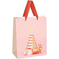 Пакет подарочный 18*23*10см MESHU "Christmas tale", фольга, матовая ламинация фото Пакет подарочный 18*23*10см MESHU "Christmas tale", фольга, матовая ламинация
