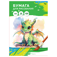 Папка для рисования А4, 10л., BG, 160г/м2 фото Папка для рисования А4, 10л., BG, 160г/м2
