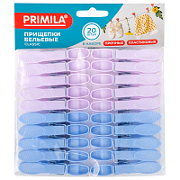 Прищепки бельевые 7,3 см, КОМПЛЕКТ 20 штук, пластик, ассорти, PRIMILA CLASSIC, 700515 фото Прищепки бельевые 7,3 см, КОМПЛЕКТ 20 штук, пластик, ассорти, PRIMILA CLASSIC, 700515