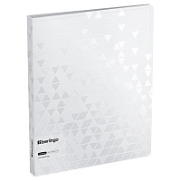 Папка на 4 кольцах Berlingo "DoubleWhite", 24мм, 1000мкм, белая, D-кольца, с внутр. карманом фото Папка на 4 кольцах Berlingo "DoubleWhite", 24мм, 1000мкм, белая, D-кольца, с внутр. карманом