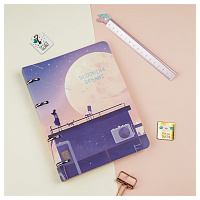 Тетрадь на кольцах А5, 100л., MESHU "Blooming dreams", картон, матовая ламинация, тиснение фольгой фото Тетрадь на кольцах А5, 100л., MESHU "Blooming dreams", картон, матовая ламинация, тиснение фольгой