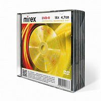 Диск DVD-R Mirex 4.7 ГБ 16x slim box UL130003A1F (5 штук в упаковке) фото Диск DVD-R Mirex 4.7 ГБ 16x slim box UL130003A1F (5 штук в упаковке)