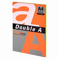 Бумага цветная DOUBLE A, А4, 80 г/м2, 100 л., 5 цветов x 20 л., микс интенсив фото Бумага цветная DOUBLE A, А4, 80 г/м2, 100 л., 5 цветов x 20 л., микс интенсив