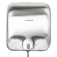 Сушилка для рук SONNEN HD-999, 1800 Вт, нержавеющая сталь, антивандальная, хром, 604746 фото Сушилка для рук SONNEN HD-999, 1800 Вт, нержавеющая сталь, антивандальная, хром, 604746