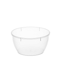 Банка с крышкой 360 мл, пластиковая, под пресервы, прозрачная, диаметр 112 мм, ВЗЛП, 1230П