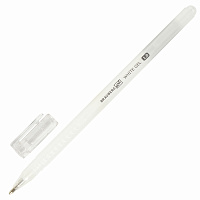 Ручка гелевая BRAUBERG Art Classic, БЕЛАЯ, корпус тонированный белый, узел 1мм, линия 0,5мм, 143418 фото Ручка гелевая BRAUBERG Art Classic, БЕЛАЯ, корпус тонированный белый, узел 1мм, линия 0,5мм, 143418