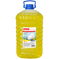 Средство для мытья посуды OfficeClean Professional "Лимон", ПЭТ, 5л фото Средство для мытья посуды OfficeClean Professional "Лимон", ПЭТ, 5л