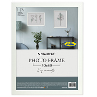 Рамка 30х40 см небьющаяся, аналог IKEA, багет 21 мм, МДФ, BRAUBERG "Idea", белая, 391372 фото Рамка 30х40 см небьющаяся, аналог IKEA, багет 21 мм, МДФ, BRAUBERG "Idea", белая, 391372