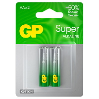 Батарейка GP Super G-Tech AA (LR6) 15A алкалиновая, BC2 фото Батарейка GP Super G-Tech AA (LR6) 15A алкалиновая, BC2