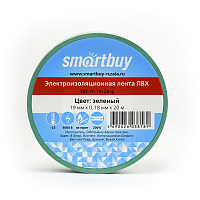 Изолента Smartbuy, 19мм*20м, 180мкм, зеленая, инд. упаковка фото Изолента Smartbuy, 19мм*20м, 180мкм, зеленая, инд. упаковка