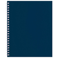 Тетрадь А5 96 л., HATBER, гребень, клетка, Soft-touch ламинация, SoloMatte "Сапфир", 96Т5лВ1гр