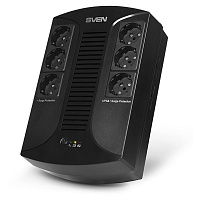 Источник бесперебойного питания SVEN UP-L1000E, 510VA (290 W), 6 евророзеток, SV-016593 фото Источник бесперебойного питания SVEN UP-L1000E, 510VA (290 W), 6 евророзеток, SV-016593