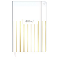 Ежедневник недатированный А5, 136л., 7БЦ BG "Minimal. White", глянцевая ламинация, отд. фольгой фото Ежедневник недатированный А5, 136л., 7БЦ BG "Minimal. White", глянцевая ламинация, отд. фольгой
