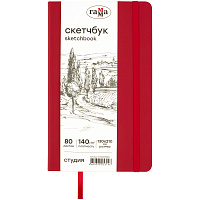 Скетчбук 80л., 130*210 Гамма "Студия", винный, твердая обложка, на резинке, слоновая кость, 140г/м2 фото Скетчбук 80л., 130*210 Гамма "Студия", винный, твердая обложка, на резинке, слоновая кость, 140г/м2