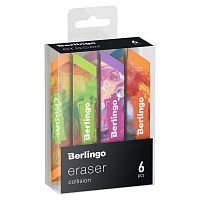 Ластик Berlingo "Collision", 6шт, треугольный, скошенный, 80*15*15мм, PVC бокс фото Ластик Berlingo "Collision", 6шт, треугольный, скошенный, 80*15*15мм, PVC бокс
