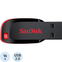 Флешка USB 2.0 16 ГБ Sandisk Cruzer Blade (SDCZ50-016G-B35) фото Флешка USB 2.0 16 ГБ Sandisk Cruzer Blade (SDCZ50-016G-B35)