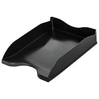 Лоток горизонтальный для бумаг BRAUBERG STYLE, 345х255х65 мм, черный, 238105 фото Лоток горизонтальный для бумаг BRAUBERG STYLE, 345х255х65 мм, черный, 238105