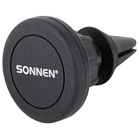 Держатель для телефона магнитный в авто на решетку вентиляции SONNEN, вращение 360°, 354923 фото Держатель для телефона магнитный в авто на решетку вентиляции SONNEN, вращение 360°, 354923