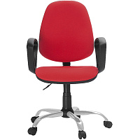 Кресло офисное Easy Chair 222 PC красное (ткань, металл) фото Кресло офисное Easy Chair 222 PC красное (ткань, металл)