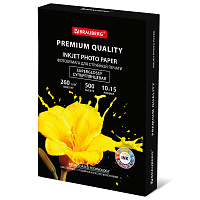 Фотобумага PREMIUM суперглянцевая, 10х15 см, 260 г/м2, односторонняя, 500 листов, BRAUBERG, 364000 фото Фотобумага PREMIUM суперглянцевая, 10х15 см, 260 г/м2, односторонняя, 500 листов, BRAUBERG, 364000